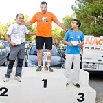 JUAN MANUEL ESCARTIN JUNTO AL SUBCAMPEON VILCHES Y AL TERCER CLASIFICADO AGUARON