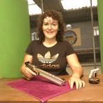 NINES BARCELONA CON SU STEYR DE AIRE COMPRIMIDO