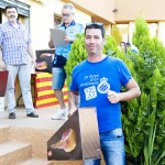 RECOGIENDO EL JAMON EN EL IX TROFEO REINO DE MONZON